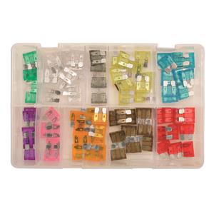 Fuses, Connect 31856 Fuses   Standard Blade   Assorted   Box Qty 80, CONNECT