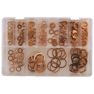 Nuts, Bolts and Washers, Connect 31870 Copper Washers   Sealing   Assorted   Box Qty 250, CONNECT