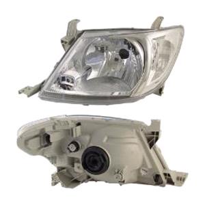 Lights, Left Headlamp (Reflector Type, Halogen, Takes H4 Bulb, Electric And Manual Adjustment, Supplied Without Motor) for Toyota HILUX Pickup 2008 on, 