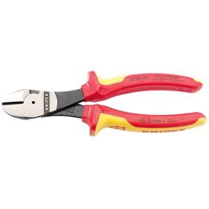 VDE Pliers, Knipex 31927 VDE Fully Insulated High Leverage Diagonal Side Cutters (180mm), Knipex
