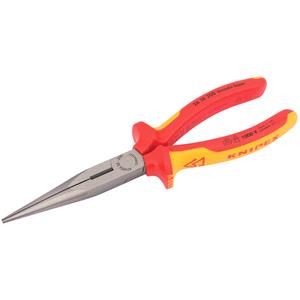 VDE Pliers, Knipex 32012 VDE Fully Insulated Long Nose Pliers (200mm), Knipex
