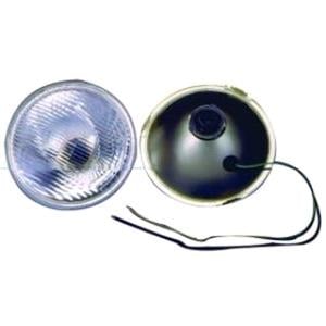 Auxiliary Lamps, Universal Round Headlamp RH and LH , With Side Lamp Bulb, H4 Bulb, 178mm, 