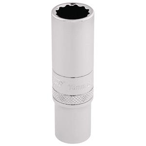 Sockets, Draper Expert 32823 3 8 inch Square Drive Hi Torq 12 Point Deep Socket (13mm), Draper