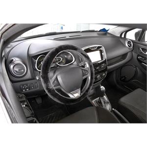 Steering Wheel Covers, Plush Comfort Steering Wheel Cover   Black   O 36 42 cm, Lampa