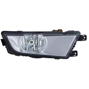 Lights, Right Front Fog Lamp (Chrome Bezel, Takes H8 Bulb) for Skoda OCTAVIA 2013 on, 