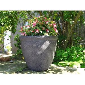 Flower Pots and Hanging Baskets, CROMARTY PLANTER DARK STONE 36CM ZG 3S, 