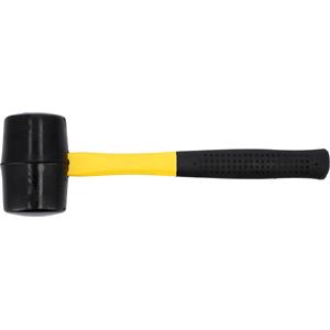 Mallets, RUBBER MALLET FIBREGLASS HANDLE 1000G, VOREL