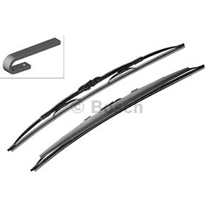 Wiper Blades, BOSCH SP22/19S Superplus Wiper Blade Set (550 / 475mm   Hook Type Arm Connection) with Spoiler for Mitsubishi OUTLANDER, 2003 2006, Bosch