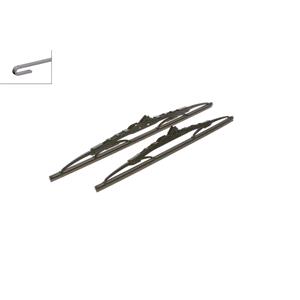 Wiper Blades, BOSCH 472 Superplus Wiper Blade Front Set (450 / 400mm   Hook Type Arm Connection) for Porsche 911, 1993 1997, Bosch
