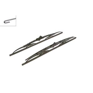Wiper Blades, BOSCH SP20/20S Superplus Wiper Blade Front Set (500 / 500mm   Hook Type Arm Connection) with Spoiler for BMW 3 Series Touring, 1987 1994, Bosch