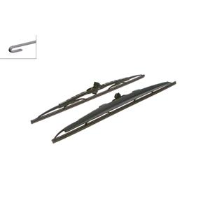 Wiper Blades, BOSCH SP21/19S Superplus Wiper Blade Front Set (530 / 475mm   Hook Type Arm Connection) with Spoiler for Kia MENTOR, 1995 1997, Bosch