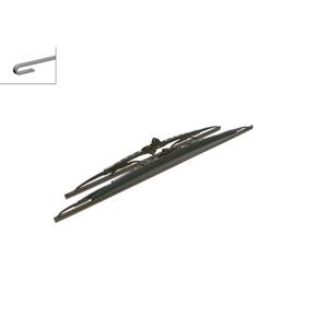 Wiper Blades, BOSCH SP24/19S Superplus Wiper Blade Front Set (600 / 475mm   Hook Type Arm Connection) with Spoiler for Nissan X TRAIL, 2001 2007, Bosch