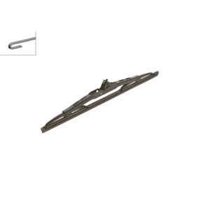 Wiper Blades, BOSCH H341 Rear Superplus Wiper Blade (340 mm) for Smart FORTWO Coupe, 2004 2007, Bosch