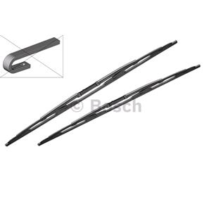 Wiper Blades, BOSCH 807A Superplus Wiper Blade Front Set (530 / 530mm   Hook Type Arm Connection) for Landrover DISCOVERY Mk II, 1994 2004, Bosch