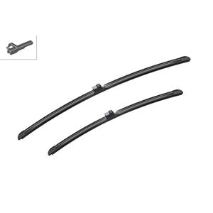 Wiper Blades, BOSCH A073S Aerotwin Flat Wiper Blade Front Set (600 / 475mm   Side Pin Arm Connection) for BMW 3 Series Touring, 2005 2011, Bosch