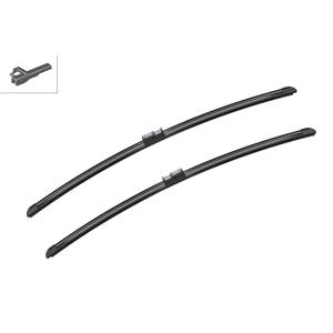 Wiper Blades, BOSCH A079S Aerotwin Flat Wiper Blade Front Set (650 / 650mm   Side Pin Arm Connection) for Citroen XSARA PICASSO, 1999 2008, Bosch