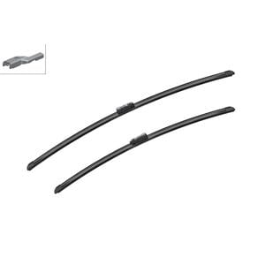 Wiper Blades, BOSCH A120S Aerotwin Flat Wiper Blade Front Set (750 / 650mm   Top Lock Arm Connection) for DS DS 4 / DS 4 CROSSBACK, 2015 Onwards, Bosch