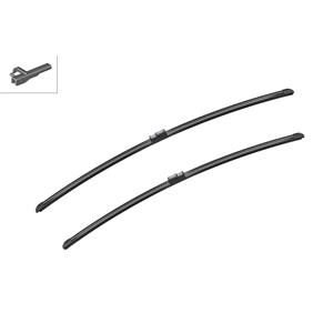 Wiper Blades, BOSCH A316S Aerotwin Flat Wiper Blade Front Set (800 / 750mm   Side Pin Arm Connection) for Citroen C4 Grand Picasso, 2006 2008, Bosch