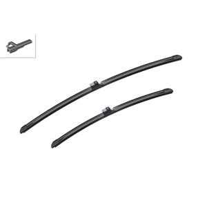 Wiper Blades, BOSCH A453S Aerotwin Flat Wiper Blade Front Set (600 / 450mm   Side Pin Arm Connection) for BMW 3 Series Coupe, 2006 2011, Bosch