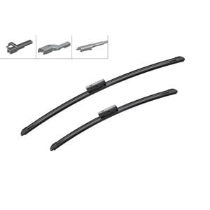Wiper Blades, BOSCH AM980S Aerotwin Flat Wiper Blade Set with Spoiler (600 / 475 mm) for BMW X1, 2009 2015, Bosch