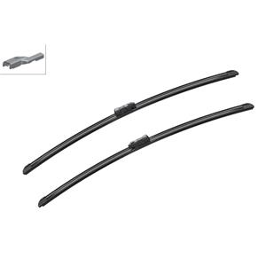 Wiper Blades, BOSCH A636S Aerotwin Flat Wiper Blade Front Set (650 / 650mm   Top Lock Arm Connection) for Chevrolet VOLT, 2011 Onwards, Bosch