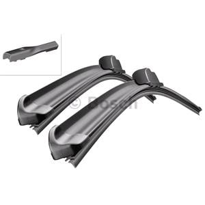 Wiper Blades, BOSCH A639S Aerotwin Flat Wiper Blade Front Set (650 / 530mm   Slim Top Arm Connection) for Porsche CAYENNE, 2017 Onwards, Bosch