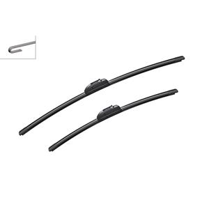 Wiper Blades, BOSCH AR608S Aerotwin Flat Wiper Blade Front Set (600 / 475mm   Hook Type Arm Connection with Integrated Sprayers) for Jaguar XJ, 2003 2009, Bosch