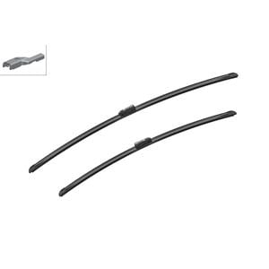 Wiper Blades, BOSCH A719S Aerotwin Flat Wiper Blade Front Set (800 / 680mm   Top Lock Arm Connection) for Peugeot 5008, 2009 2017, Bosch