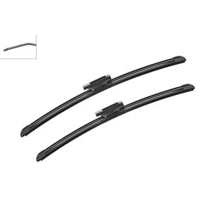 Wiper Blades, BOSCH A861S Aerotwin Flat Wiper Blade Front Set (450 / 475mm   Bayonet Arm Connection) for Mini Clubman, 2007 2015, Bosch
