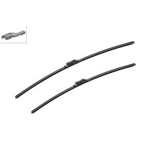 Wiper Blades, BOSCH A865S Aerotwin Flat Wiper Blade Front Set (800 / 700mm   Top Lock Arm Connection) for Opel ZAFIRA, 2011 2019, Bosch