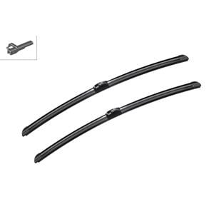 Wiper Blades, BOSCH A054S Aerotwin Flat Wiper Blade Front Set (600 / 600mm   Side Pin Arm Connection) for Mercedes C CLASS, 2007 2008, Bosch