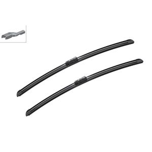 Wiper Blades, BOSCH A826S Aerotwin Flat Wiper Blade Front Set (600 / 600mm   Top Lock Arm Connection) for Mercedes CLS Shooting Brake, 2015 Onwards, Bosch
