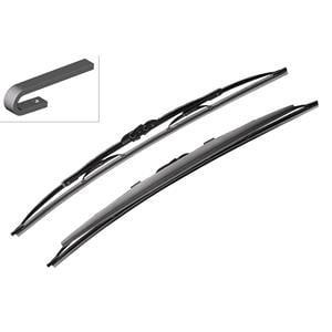 Wiper Blades, BOSCH SP24/18S Superplus Wiper Blades Set (600 / 450mm   Hook Type Arm Connection) with Spoiler for Subaru FORESTER, 2008 2013, Bosch