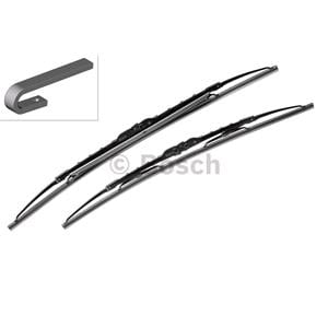 Wiper Blades, BOSCH SP22/16S Superplus Wiper Blade Set (550 / 400 mm) with Spoiler for Opel AGILA, 2007 2015, Bosch