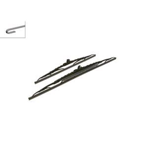 Wiper Blades, BOSCH 291S Superplus Wiper Blade Front Set (600 / 450mm   Hook Type Arm Connection) with Spoiler for Chevrolet CRUZE, 2009 2011, Bosch
