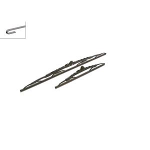 Wiper Blades, BOSCH 613 Superplus Wiper Blade Set (600 / 350 mm) for Opel KARL, 2015 Onwards, Bosch