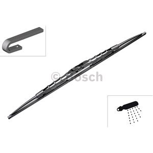 Wiper Blades, BOSCH SP24KS Superplus Wiper Blade (600 mm) with Spoiler for Opel MOVANO Flatbed / Chassis, 1998 2010, Bosch