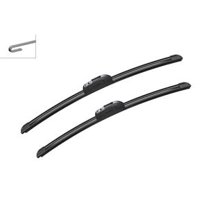 Wiper Blades, BOSCH AR142S Aerotwin Flat Wiper Blade Front Set (450 / 475mm   Hook Type Arm Connection) for Mazda MX 5 IV, 2015 Onwards, Bosch