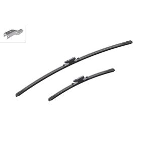 Wiper Blades, BOSCH A159S Aerotwin Flat Wiper Blade Front Set (700 / 400mm   Top Lock Arm Connection) for Toyota PRIUS, 2015 Onwards, Bosch