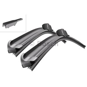 Wiper Blades, BOSCH A261S Aerotwin Flat Wiper Blade Front Set (650 / 360mm   Specific Type Arm Connection) for Renault CAPTUR, 2016 2019, Bosch