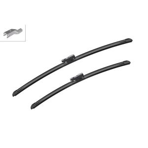 Wiper Blades, BOSCH A113S Aerotwin Flat Wiper Blade Front Set (600 / 500mm   Top Lock Arm Connection) for Landrover RANGE ROVER IV, 2012 Onwards, Bosch