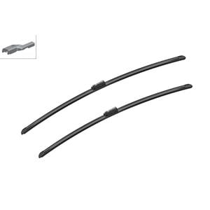 Wiper Blades, BOSCH A353S Aerotwin Flat Wiper Blade Front Set (750 / 700mm) for Ford TRANSIT CUSTOM Box, 2012 Onwards, Bosch