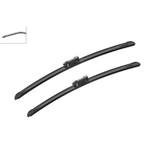 Wiper Blades, BOSCH A530S Aerotwin Flat Wiper Blade Front Set (475 / 500mm   Pinch Tab Arm Connection) for Mini MINI PACEMAN, 2012 Onwards, Bosch