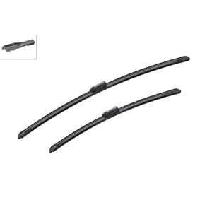 Wiper Blades, BOSCH A622S Aerotwin Flat Wiper Blade Front Set (650 / 500mm   Push Button Arm type), Bosch