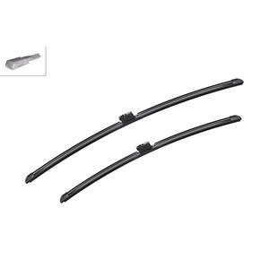 Wiper Blades, BOSCH A833S Aerotwin Flat Wiper Blade Front Set (650 / 550mm   Mercedes Specific Type Connection) for Mercedes GLS 2019 Onwards, Bosch