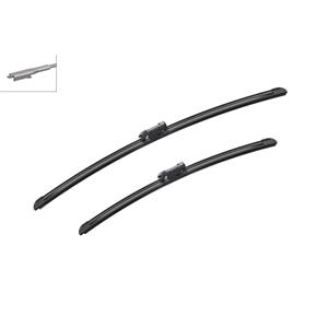 Wiper Blades, BOSCH A930S Aerotwin Flat Wiper Blade Front Set (600 / 475mm   Pinch Tab Arm Connection) for Mercedes CLA Coupe, 2013 2015, Bosch