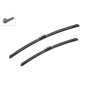Wiper Blades, BOSCH A932S Aerotwin Flat Wiper Blade Front Set (550 / 450mm   Side Pin Arm Connection) for Alfa Romeo 159, 2005 2011, Bosch