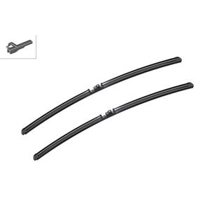 Wiper Blades, BOSCH A943S Aerotwin Flat Wiper Blade Front Set (650 / 650mm   Side Pin Arm Connection) for Volkswagen TOUAREG, 2002 2010, Bosch