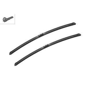 Wiper Blades, BOSCH A949S Aerotwin Flat Wiper Blade Front Set (650 / 650mm   Side Pin Arm Connection) for Mercedes E CLASS, 2002 2009, Bosch