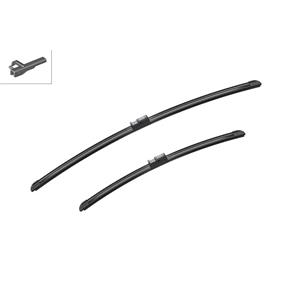 Wiper Blades, BOSCH A952S Aerotwin Flat Wiper Blade Front Set (650 / 475mm   Side Pin Arm Connection) for Ford FOCUS C MAX, 2003 2007, Bosch